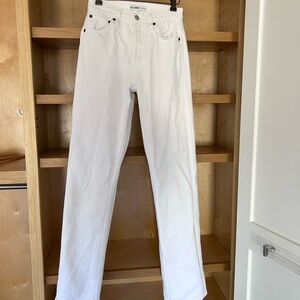 Women's White high rise loose Jeans